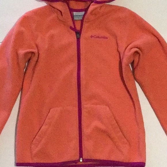 Columbia Benton ll Orange Fleece Hoodie - Picture 3 of 6